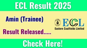 ECL Amin Result 2025 Out at easterncoal.nic.in, Direct Link to Download Result PDF Here