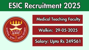 ESIC Medical Teaching Faculty Recruitment 2025 – Walk in for 32 Posts ESIC Medical Teaching Faculty Recruitment 2025 – Walk in for 32 Posts