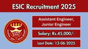 ESIC Recruitment 2025 - Apply Offline for 04 Assistant Engineer, Junior Engineer Posts ESIC Recruitment 2025 - Apply Offline for 04 Assistant Engineer, Junior Engineer Posts