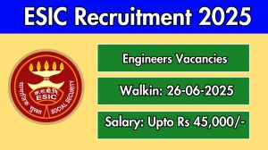 ESIC Tamilnadu Engineers Recruitment 2025 – Walk in