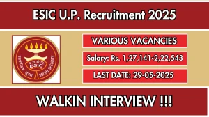 ESIC U.P. Recruitment 2025 – Walk in for 48 Professor, Senior Resident and More Posts ESIC U.P. Recruitment 2025 – Walk in for 48 Professor, Senior Resident and More Posts