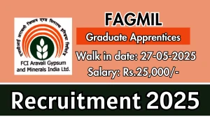 FAGMIL Graduate Apprentices Recruitment 2025 – Walk in