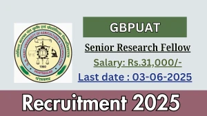 GBPUAT Senior Research Fellow Recruitment 2025 - Apply Offline GBPUAT Senior Research Fellow Recruitment 2025 - Apply Offline