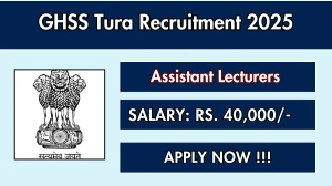GHSS Tura Assistant Lecturers Recruitment 2025 - Apply Offline for 20 Posts GHSS Tura Assistant Lecturers Recruitment 2025 - Apply Offline for 20 Posts