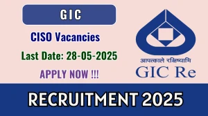 GIC CISO Recruitment 2025 - Apply Offline for 01 Posts