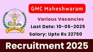GMC Maheshwaram Recruitment 2025 - Apply Offline for 63  Lab attendants, Plumber and Other Posts