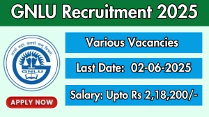 GNLU Recruitment 2025 - Apply Offline for 09 Professor, Associate Professor and Other Posts