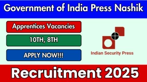 Government of India Press Nashik Apprentices Recruitment 2025 - Apply Online for 19 Posts