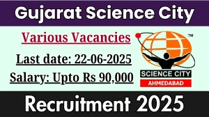 Gujarat Science City Recruitment 2025 - Apply Online for 58 Technician, Assistant Engineer and Other Posts