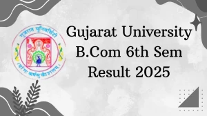 Gujarat University B.Com 6th Sem Result 2025 Released at gujaratuniversity.ac.in Direct Link to Download 6th Sem Result