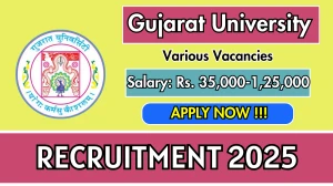 Gujarat University Recruitment 2025 - Apply Online for Project Manager, Project Associate and More Posts Gujarat University Recruitment 2025 - Apply Online for Project Manager, Project Associate and More Posts