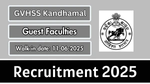 GVHSS Kandhamal Guest Faculties Recruitment 2025 – Walk in
