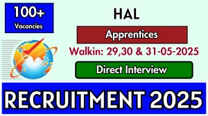 HAL Apprentices Recruitment 2025 – Walk in for 127 Posts HAL Apprentices Recruitment 2025 – Walk in for 127 Posts