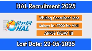 HAL Visiting Consultant Recruitment 2025 - Apply Offline for 01 Posts HAL Visiting Consultant Recruitment 2025 - Apply Offline for 01 Posts