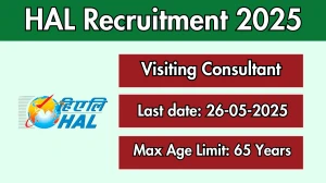 HAL Visiting Consultant Recruitment 2025 - Apply Offline for 01 Posts HAL Visiting Consultant Recruitment 2025 - Apply Offline for 01 Posts