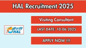 HAL Visiting Consultant Sarkari Job Vacancy 2025 - Apply Offline for 01 Posts HAL Visiting Consultant Sarkari Job Vacancy 2025 - Apply Offline for 01 Posts
