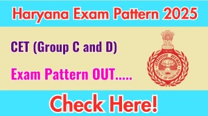 Haryana CET Exam Pattern 2025 Haryana CET Exam Pattern 2025