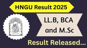 HNGU Result 2025 Released at ngu.ac.in Direct Link to Download First Semester Result