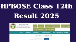 HPBOSE Class 12th Result 2025 Out at hpbose.org How to check Results Here