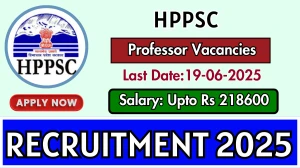 HPPSC Professor Recruitment 2025 - Apply Online