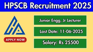 HPSCB Recruitment 2025 - Apply Online for 05 Junior Engineer, Junior Lecturer Posts HPSCB Recruitment 2025 - Apply Online for 05 Junior Engineer, Junior Lecturer Posts