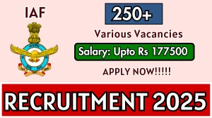 IAF AFCAT 2 Recruitment Notification 2025 - Apply Online for 284 Posts IAF AFCAT 2 Recruitment Notification 2025 - Apply Online for 284 Posts
