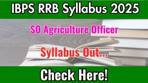 IBPS RRB SO Agriculture Officer Syllabus 2025 Out Direct Link to Download Syllabus PDF here
