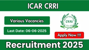 ICAR CRRI Recruitment 2025 - Apply Online for 12 Project Executive, AFO and More Posts