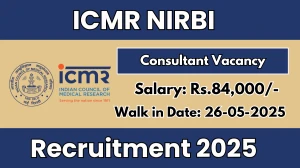 ICMR NIRBI Consultant Recruitment 2025 – Walk in