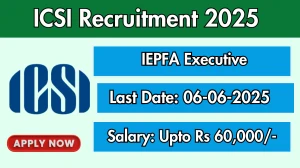 ICSI IEPFA Executive Recruitment 2025 - Apply Online for 20 Posts