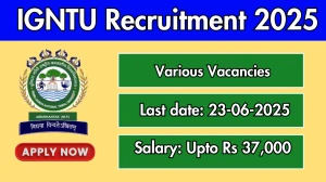 IGNTU Recruitment 2025 - Apply Offline for 02 Research Assistant, Field Investigator Posts