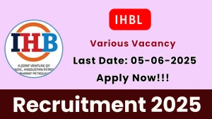IHBL Recruitment 2025 - Apply Online for 25 Officer, Engineer and Other Posts IHBL Recruitment 2025 - Apply Online for 25 Officer, Engineer and Other Posts