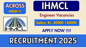 IHMCL Engineer Recruitment 2025 - Apply Online for 49 Posts Before June 02 IHMCL Engineer Recruitment 2025 - Apply Online for 49 Posts Before June 02