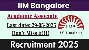 IIM Bangalore Academic Associate Recruitment 2025 - Apply Online