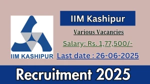 IIM Kashipur Recruitment 2025 - Apply Online for 06 Internal Audit Officer, Manager and More Posts