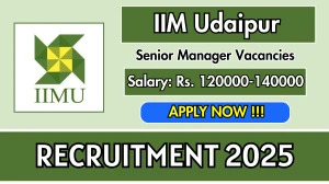 IIM Udaipur Senior Manager Recruitment 2025 - Apply Online for 02 Posts IIM Udaipur Senior Manager Recruitment 2025 - Apply Online for 02 Posts