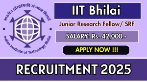 IIT Bhilai Junior Research Fellow/ SRF Recruitment 2025 - Apply Offline IIT Bhilai Junior Research Fellow/ SRF Recruitment 2025 - Apply Offline
