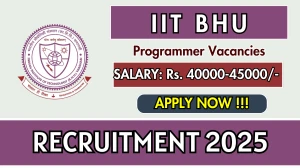IIT BHU Recruitment 2025 - Apply Online for 02 JRF/ JRA/ Programmer Posts