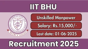 IIT BHU Unskilled Manpower Recruitment 2025 - Apply Offline