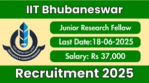 IIT Bhubaneswar Junior Research Fellow Recruitment 2025 - Apply Online