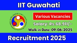 IIT Guwahati Recruitment 2025 - Walk in for 03 Project Engineer, Associate Project Scientist and More Posts