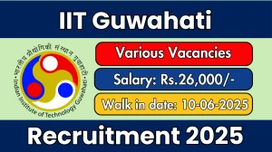 IIT Guwahati Recruitment 2025 - Walk in for 23 Part time Sports Instructors, Life Guard and More Posts