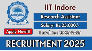 IIT Indore Research Assistant Recruitment 2025 - Apply Offline