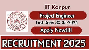 IIT Kanpur Project Engineer Recruitment 2025 - Apply Offline