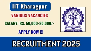 IIT Kharagpur Recruitment 2025 - Apply Online for 03 Planning Executive, Planning Research Fellow and More Posts IIT Kharagpur Recruitment 2025 - Apply Online for 03 Planning Executive, Planning Research Fellow and More Posts