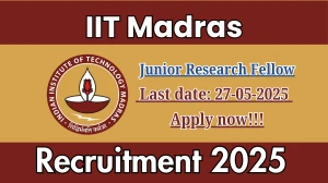 IIT Madras Junior Research Fellow Recruitment 2025 - Apply Online IIT Madras Junior Research Fellow Recruitment 2025 - Apply Online