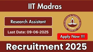 IIT Madras Research Assistant Recruitment 2025 - Apply Online