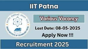 IIT Patna Recruitment 2025 - Apply Offline for 07 SRF, JRF and More Posts
