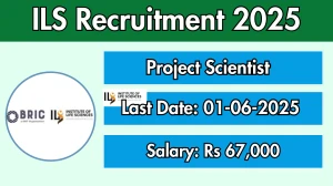 ILS Project Scientist Recruitment 2025 - Apply Online ILS Project Scientist Recruitment 2025 - Apply Online