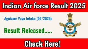 Indian Air force Agniveer Vayu Intake (02/2025) Result 2025 Out at agnipathvayu.cdac.in, Direct Link to Download Result PDF Here Indian Air force Agniveer Vayu Intake (02/2025) Result 2025 Out at agnipathvayu.cdac.in, Direct Link to Download Result PDF Here